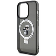 Pouzdro Karl Lagerfeld Ring Stand Karl & Choupette MagSafe pro iPhone 15 Pro