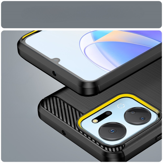 Pouzdro pro Honor X7a 5G, Carbon, černé