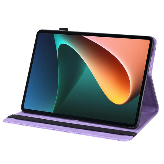 Pouzdro s klopou pro Lenovo Tab M10 Plus 10.6 Gen 3 TB-125F TB-128F, flower, fialové