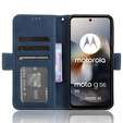 Klopové pouzdro pro Motorola Moto G56 5G, Card Slot, námořnicky modré