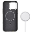 Pouzdro pro iPhone 13 Pro, Carbon Fiber MagSafe, černé