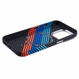 Pouzdro pro iPhone 15 Pro Max, Carbon Fiber MagSafe, námořnicky modré
