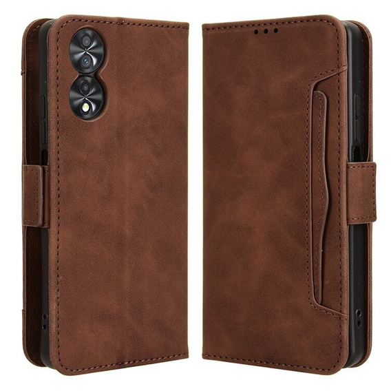 Klopové pouzdro pro TCL 40 NxtPaper, Card Slot, hnědé