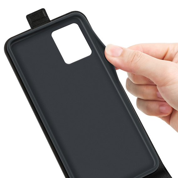 Klopové pouzdro pro Motorola Moto G73 5G, Flip, černé