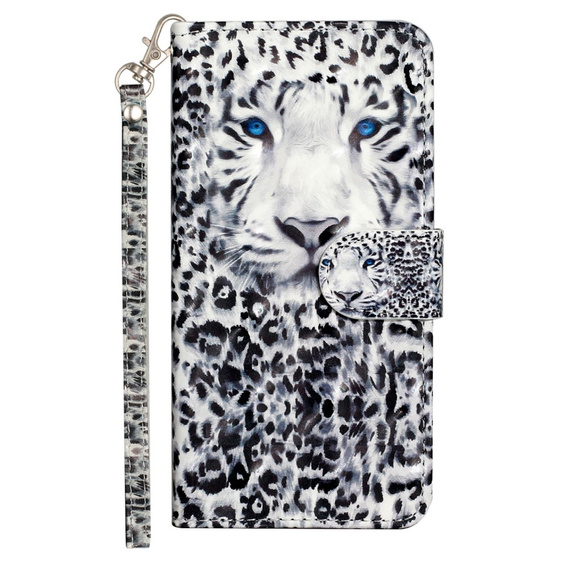 Klopové pouzdro pro Samsung Galaxy A35 5G, Wallet, Leopard