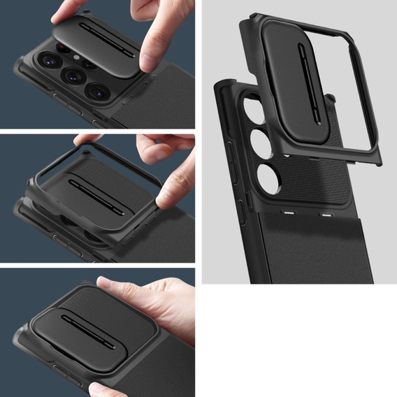 Spigen Optik Armor černé pouzdro pro Samsung Galaxy S23 Ultra