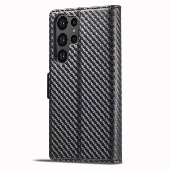 Klopové pouzdro pro Samsung Galaxy S24 Ultra, Carbon LC.IMEEKE, černé