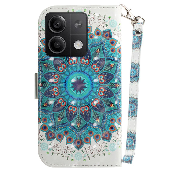 Klopové pouzdro pro Xiaomi Redmi Note 13 5G, Wallet, Mandala Flower