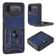 Pouzdro pro Samsung Galaxy Z Flip3 5G, CamShield Slide, modré