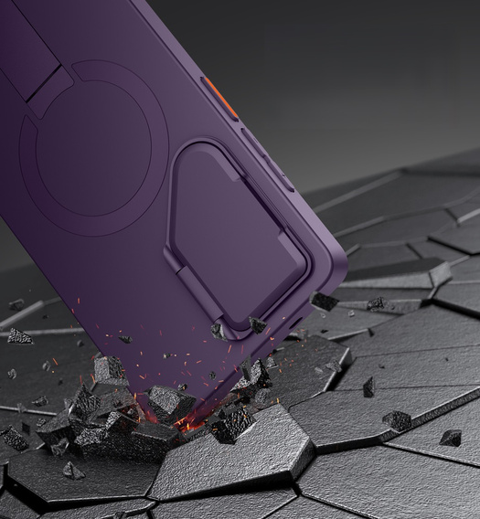 Pouzdro pro Samsung Galaxy S25 Ultra, Suritch Shockproof, pro MagSafe, fialové