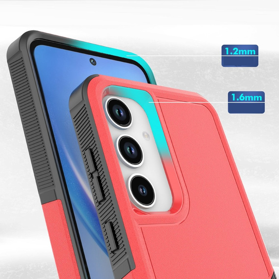 Pancéřované pouzdro pro Samsung Galaxy A55 5G, Dual Shockproof, červené