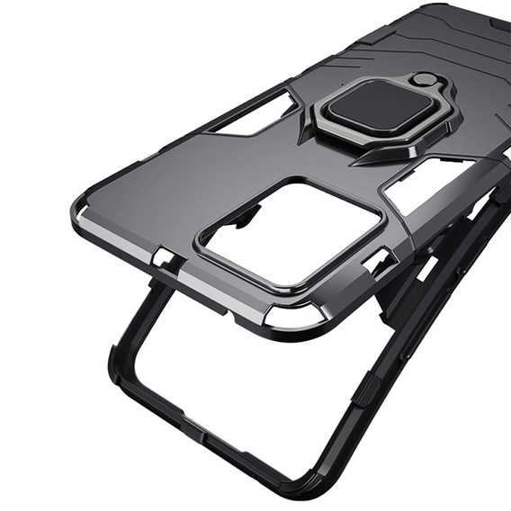 Pouzdro pro Realme 8 / 8 Pro, Kickstand Ring, černé