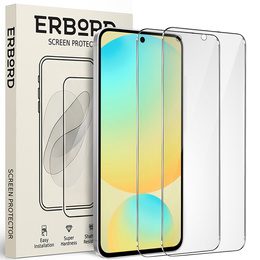 2x tvrzené sklo ERBORD 9H Hard Glass na displeji pro Samsung Galaxy S24 FE 5G