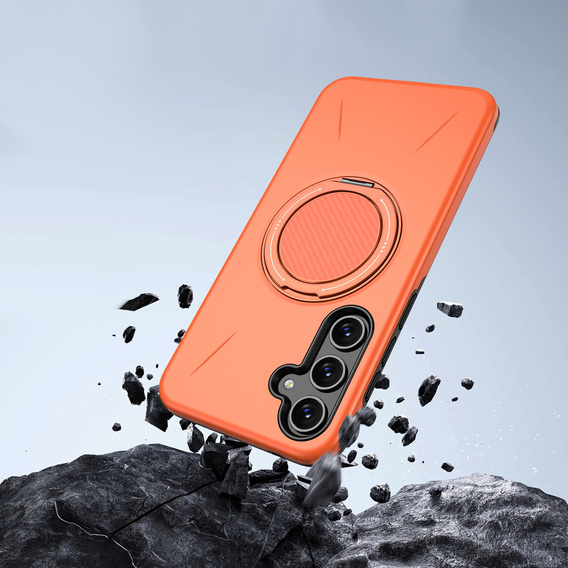 Pouzdro s podstavcem MagSafe pro Samsung Galaxy A57 5G, oranžové