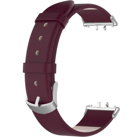 Kožený řemínek pro Samsung Galaxy Fit 3, bordó