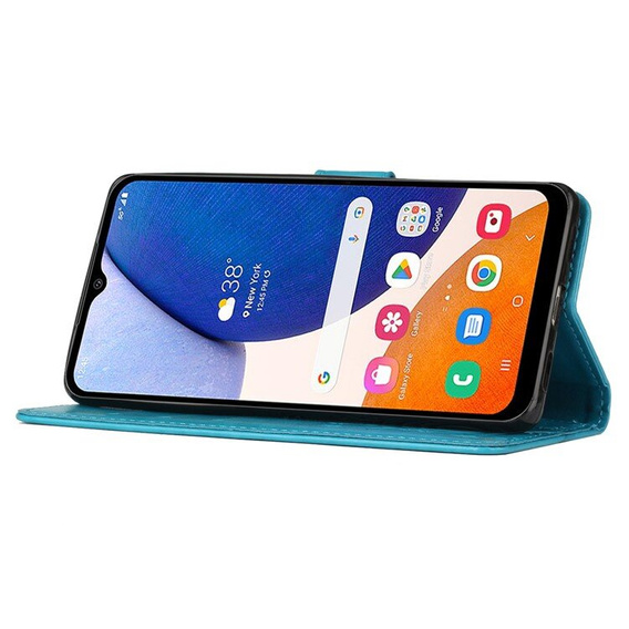 Klopové pouzdro pro Samsung Galaxy A55 5G, Wallet, Butterfly, fialové