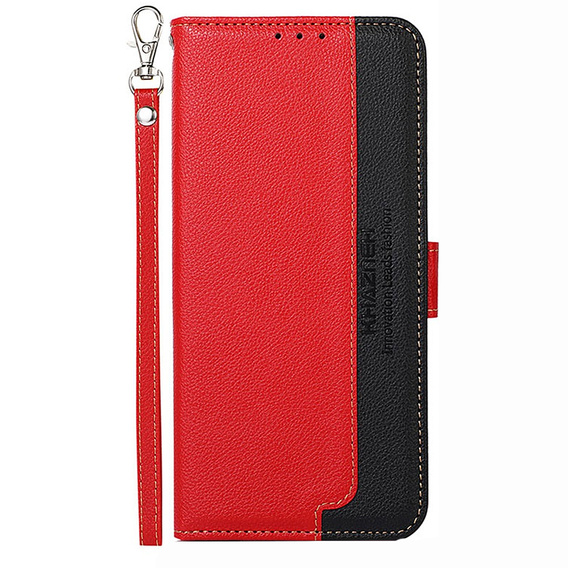 Klopové pouzdro pro Motorola Moto G53 / G23 / G13, KHAZNEH RFID, Dual Color, červené