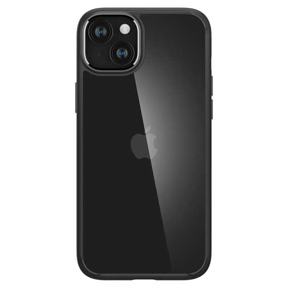 Pouzdro Spigen pro iPhone 15, Ultra Hybrid, černé + 9H tvrzené sklo