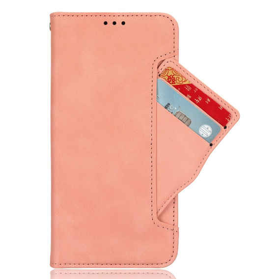 Klopové pouzdro pro Realme Note 70T 4G, Card Slot, růžové