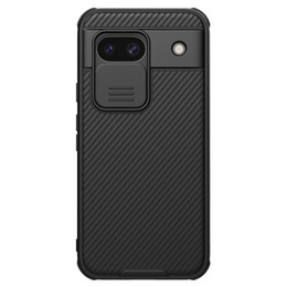 NILLKIN pouzdro pro Google Pixel 8A, silikonové pouzdro CamShield pro MagSafe, černé