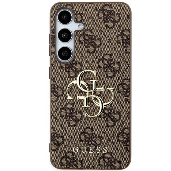 Pouzdro GUESS pro Samsung Galaxy A55, 4G Big Metal Logo, hnědé
