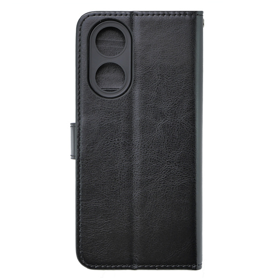 Klopové pouzdro pro Oppo A38 4G / Oppo A18 4G, Crazy Horse Wallet, černé