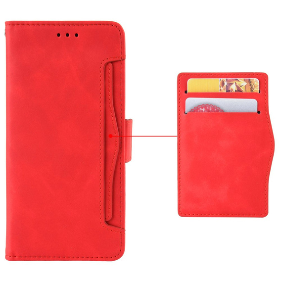 Klopové pouzdro pro Samsung Galaxy A36, Card Slot, červené