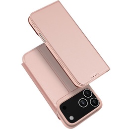 Dux Ducis pouzdro pro iPhone 17 Pro, Skin Pro, s klopou, s přihrádkou na kartu, růžové