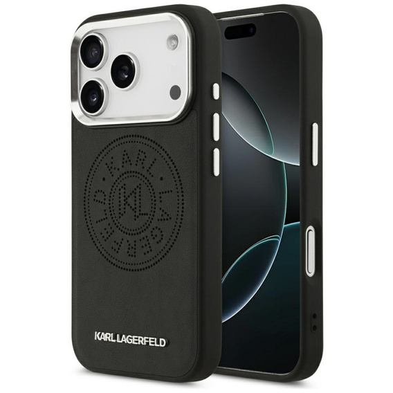 Pouzdro Karl Lagerfeld Point & Metal Logo MagSafe pro iPhone 17 Pro Max