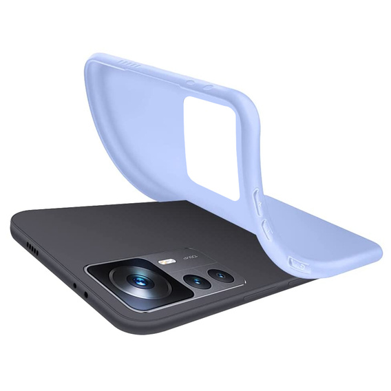 Pouzdro pro Xiaomi 12T 5G / 12T Pro 5G, Silicone Lite, fialové
