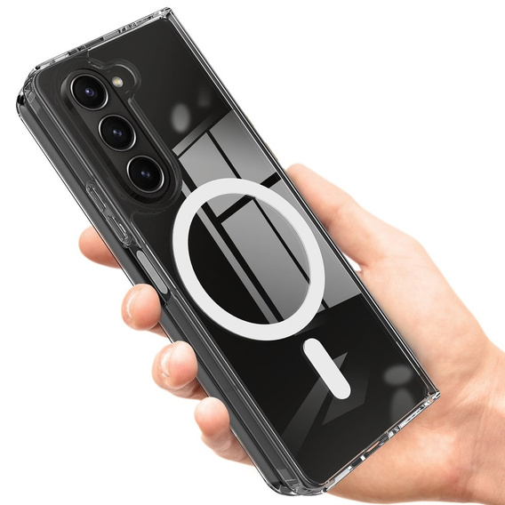 Pouzdro pro Samsung Galaxy Z Fold6 5G, Fusion Hybrid, pro MagSafe, průhledné