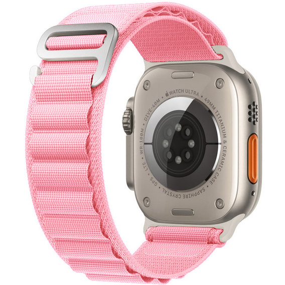 Nylonový řemínek pro Apple Watch 1/2/3/4/5/6/7/8/SE/ULTRA 42/44/45/49 mm, růžový 