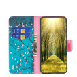 Klopové pouzdro pro Infinix Hot 30, Wallet, sakura, modré