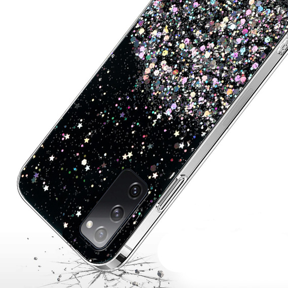 Pouzdro pro Samsung Galaxy S20 FE, Glittery, černé