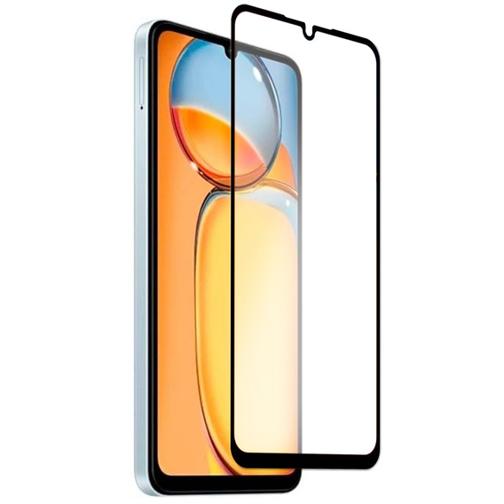 2x tvrzené sklo pro Xiaomi Redmi 13C / Poco C65, ERBORD 3D pro celý displej