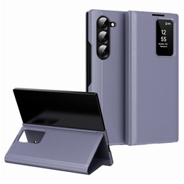 Flipové pouzdro pro Samsung Z Fold5 5G, Smart View Wallet, levandulové