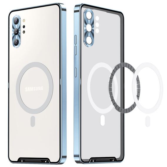 Ochranné pouzdro na fotoaparát pro Samsung Galaxy Note 10+ Plus, CamShield MagSafe, transparentní / modré