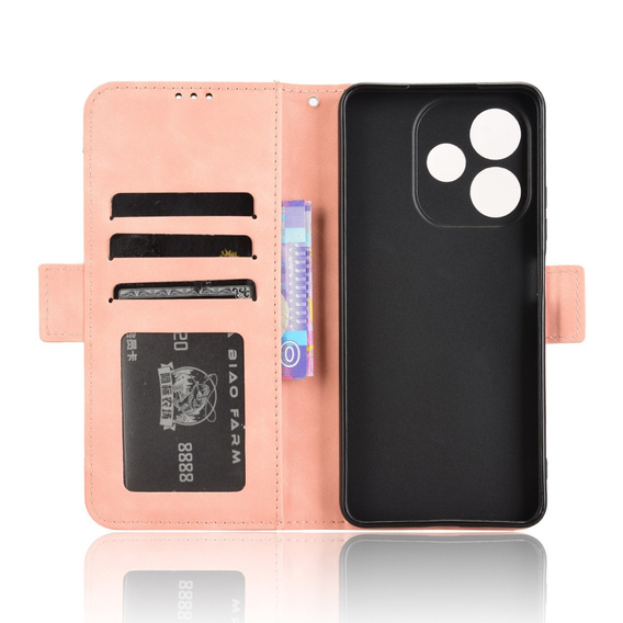 Klopové pouzdro pro Oppo A5 Pro 5G, Card Slot, růžové