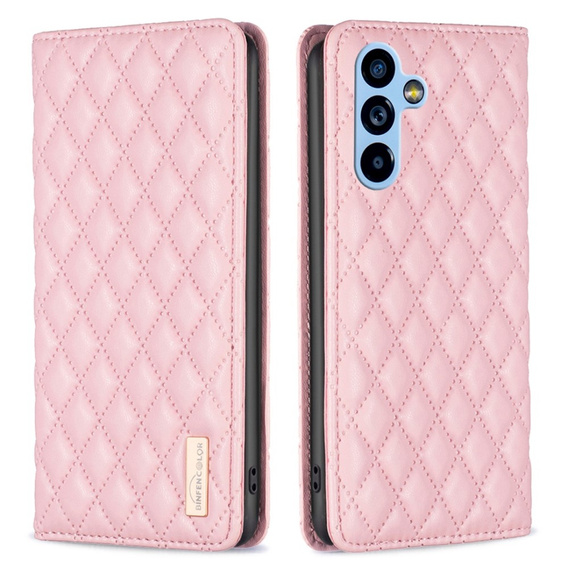 Klopové pouzdro pro Samsung Galaxy A54 5G, Wallet, BINFEN COLOR, růžové