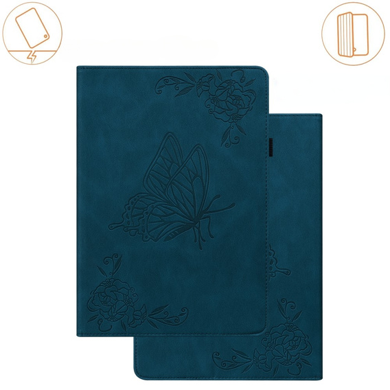 Pouzdro pro Lenovo Tab M9, Butterfly, modré