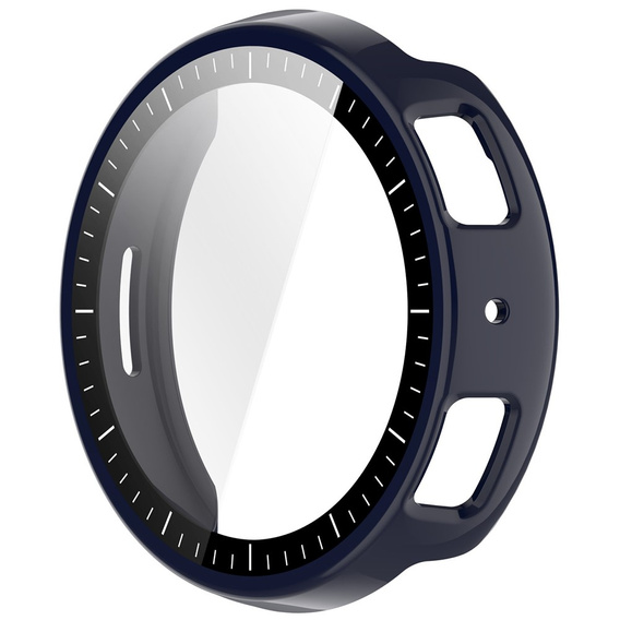 2v1 Pouzdro + tvrzené sklo pro Amazfit Active Max, tmavě modré