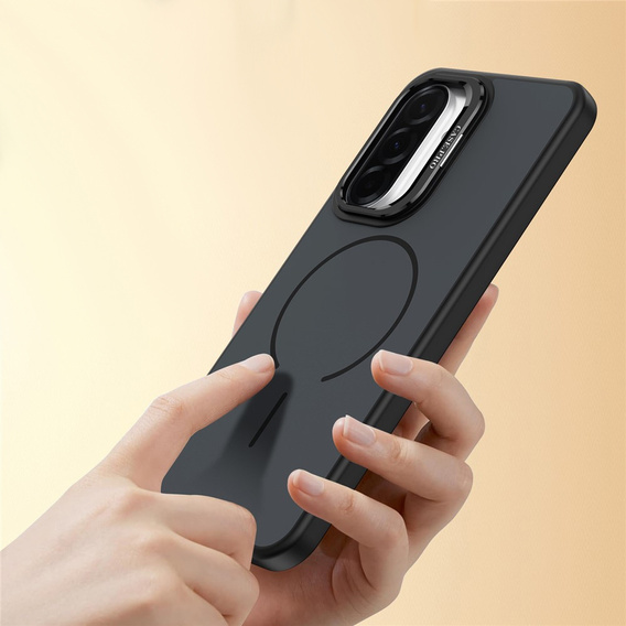 Skin-touch pouzdro s podstavcem pro MagSafe pro Samsung Galaxy A57 5G, černé