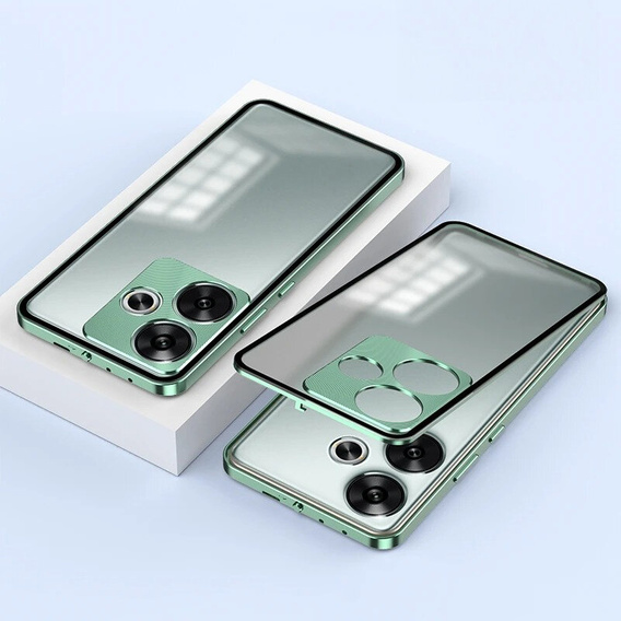 Pouzdro pro Xiaomi Poco F6, Frame Case, zelené