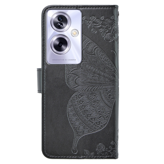 Klopové pouzdro pro Oppo A79 5G, Butterfly, černé