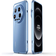 Pouzdro pro Xiaomi 14 Ultra, Armor Bumper, s krytem objektivu, modrá / stříbrná