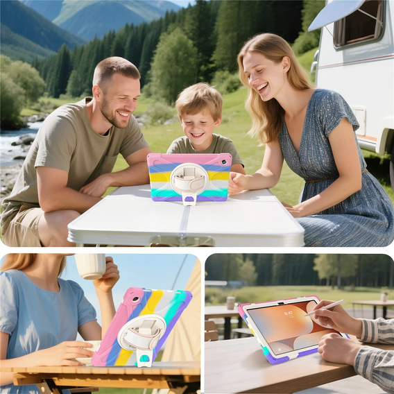 Pevné pouzdro s podstavcem a ramenním popruhem pro Samsung Galaxy Tab A11+