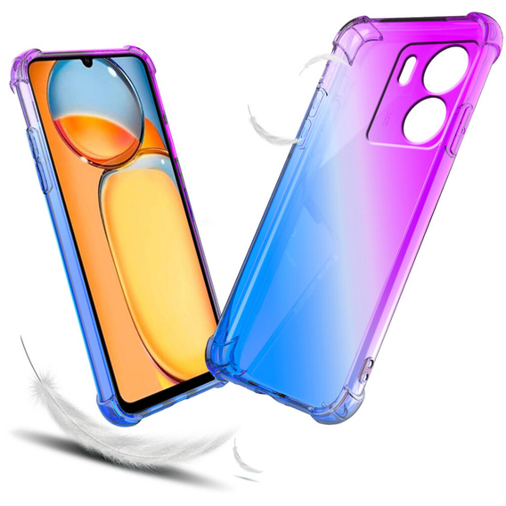 Pouzdro pro Xiaomi Redmi 13C / Poco C65, Gradient Dropproof, Fialová / modrá