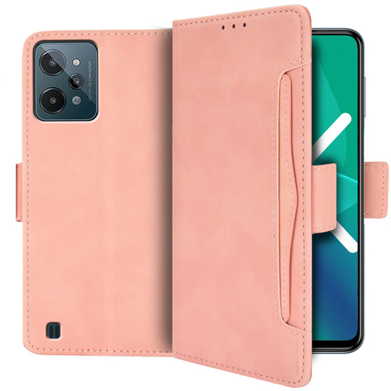 Klopové pouzdro pro Realme C31, Card Slot, růžové
