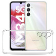Pouzdro pro Samsung Galaxy M34 5G, Anti-Shock, průhledné + sklo 9H
