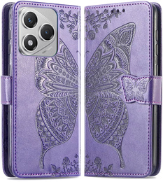 Klopové pouzdro pro Honor 400 Lite, Butterfly, fialové
